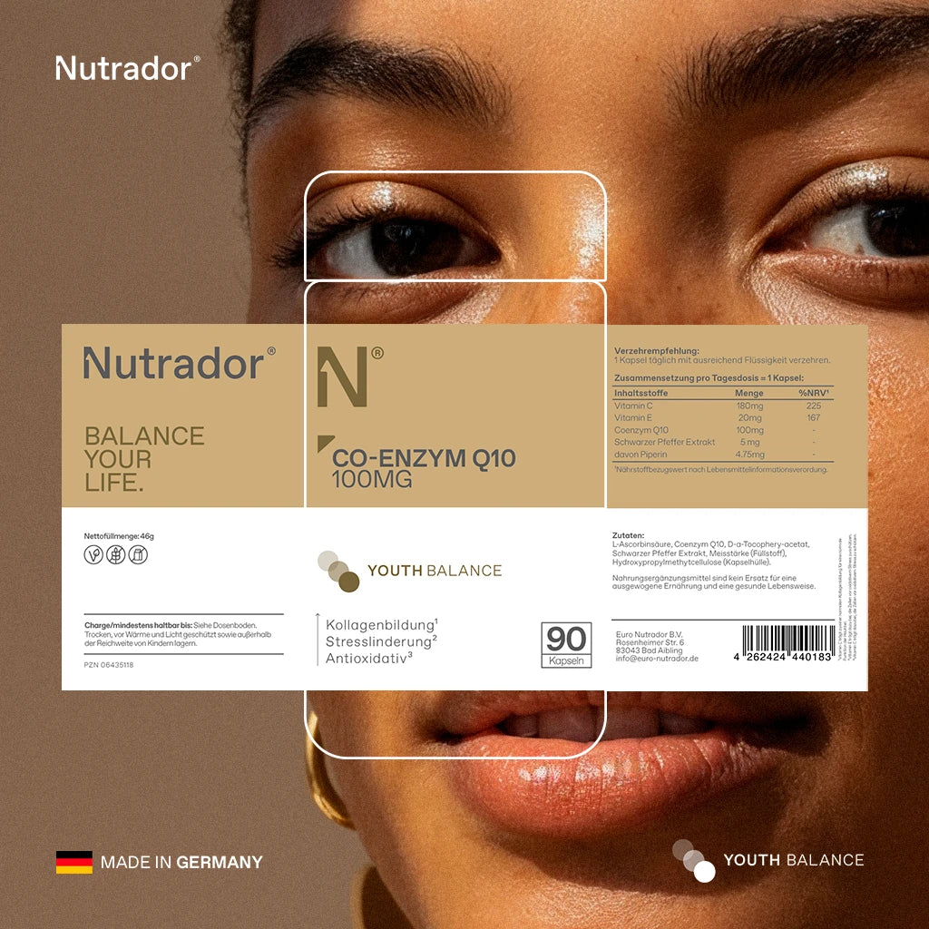 Co-Enzym Q10 - 100 mg Kapseln - Für Zellenergie & Herzgesundheit