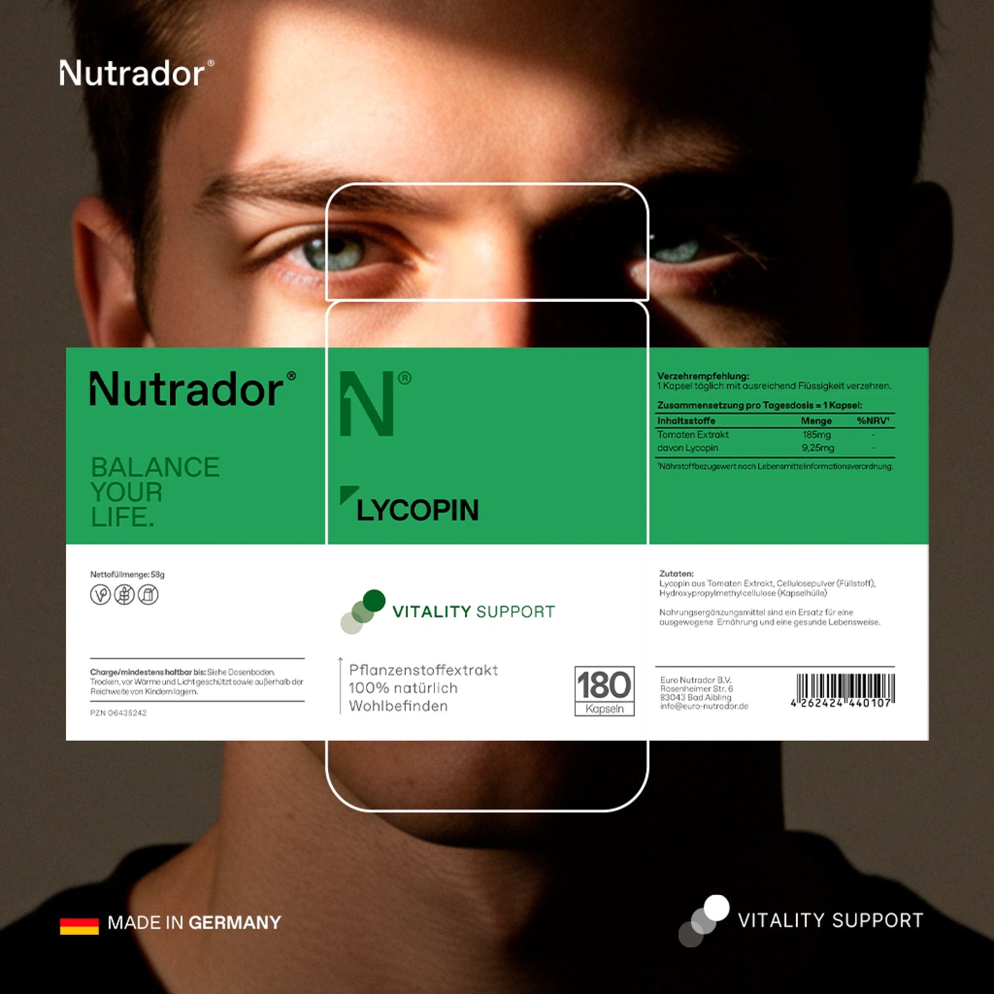 Lycopin 3% 185 mg Kapseln - Starker Zellschutz & Prostataunterstützung