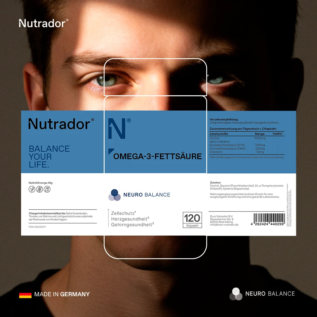 Omega-3-Fettsäure Kapseln - Herz, Gehirn & Entzündungshemmung