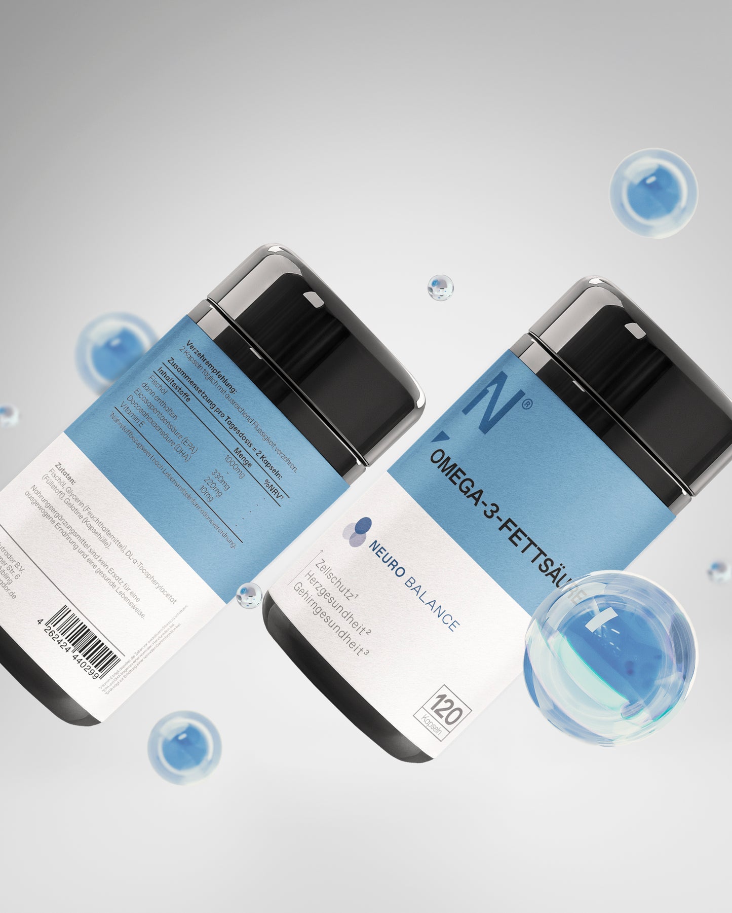 Omega-3 Fatty Acid Capsules - Heart, Brain & Anti-Inflammation