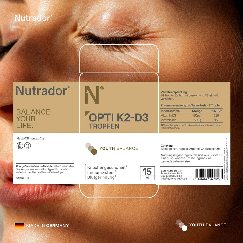 Opti K2-D3 Tropfen - Für starke Knochen & Immunsystem