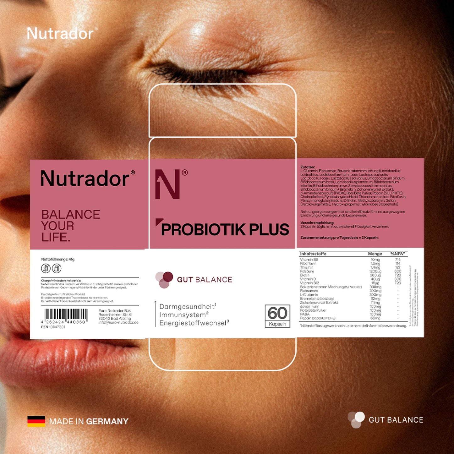 Probiotika Plus Kapseln - Fördert Darmgesundheit & Immunsystem