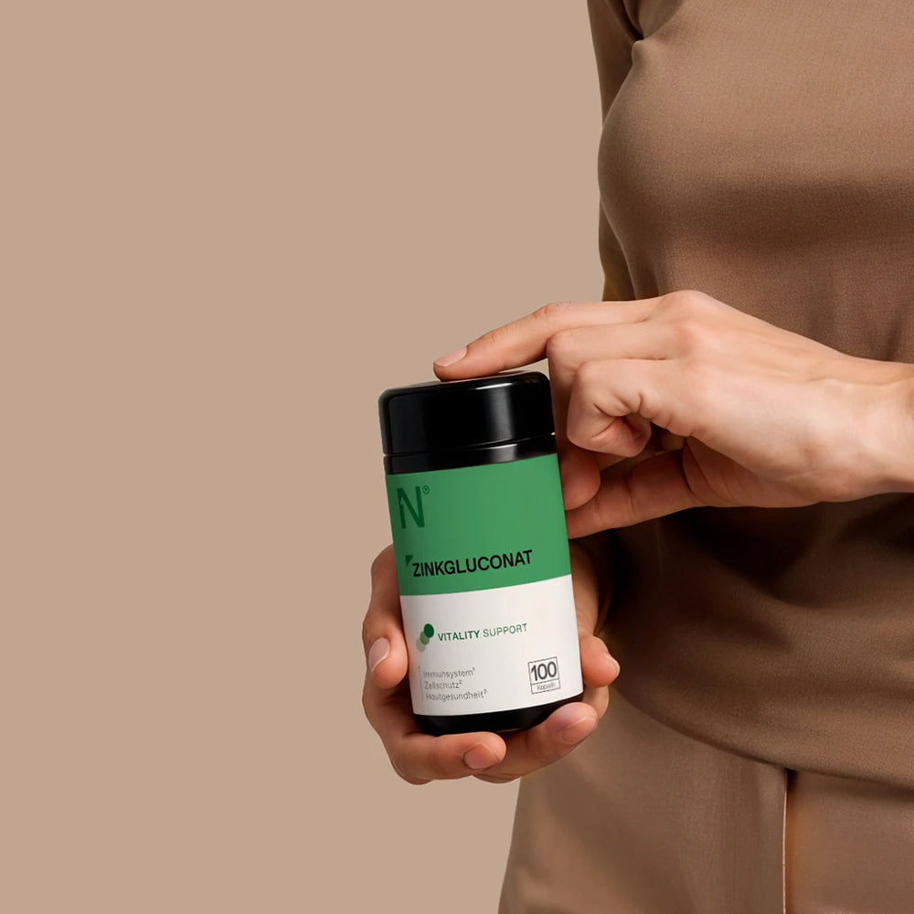 
                  
                    Zinkgluconat Kapseln - Stärkt Immunsystem & Hautgesundheit
                  
                