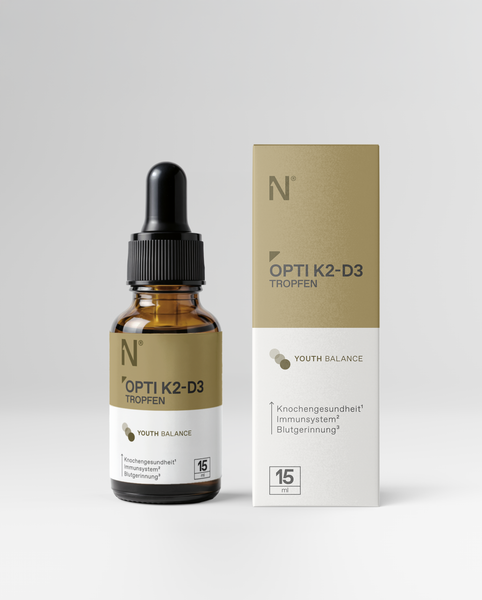 Opti K2-D3 Tropfen – Vitamin-D3-K2-Komplex für Knochen